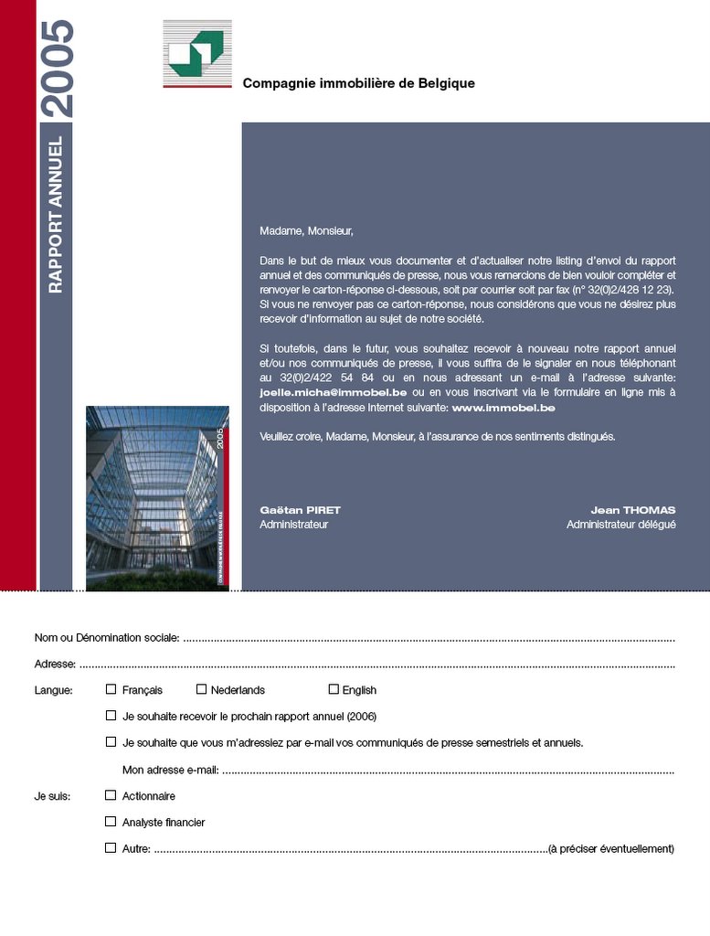 Journal de stage 20052006 Un autre travail...